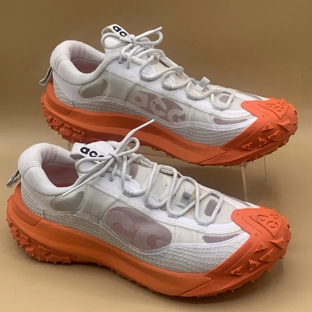 Nike ACG Mountain Fly 2 Low 'White Orange' DV7903-100 Sneakers Shoes Men's US 8